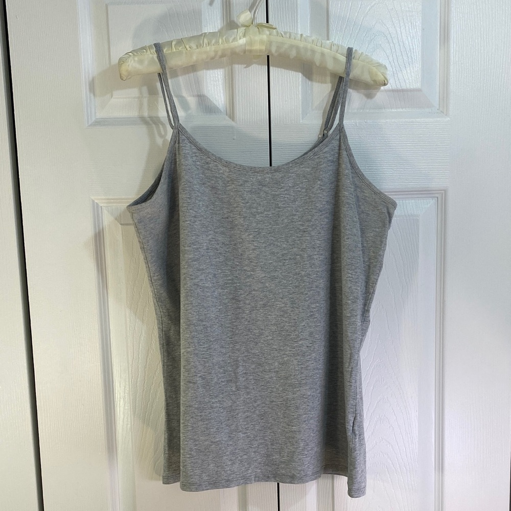 4 for $25 - Reitmans Cotton Spandex Base Layer Light Gray Women's Camisole, XL